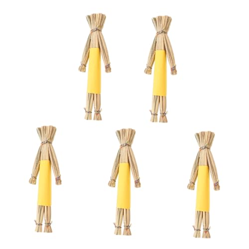 CIYODO 5 Stück Miniaturisierte Scarecrow Teiliges Dekoratives Zubehör für Puppenhäuser und Feengärten für Erntedankfest und Dekorationen CIYODO 5 Stück Miniaturisierte Scarecrow Teiliges Dekoratives Zubehör für Puppenhäuser und Feengärten für Erntedankfest und Dekorationen von CIYODO