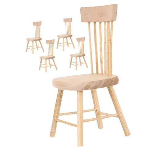 CIYODO 5 Stück Modell Eines Holzstuhls Mini-holzstuhl Miniaturmöbel Mini-hausstuhl Möbelmodell Miniaturpuppenhaus Miniatur-stuhlmodell Zubehör Für Puppenhäuser Mini-Stuhl CIYODO 5 Stück Modell Eines Holzstuhls Mini-holzstuhl Miniaturmöbel Mini-hausstuhl Möbelmodell Miniaturpuppenhaus Miniatur-stuhlmodell Zubehör Für Puppenhäuser Mini-Stuhl von CIYODO