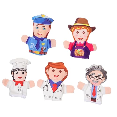 CIYODO 5 Stück Professionelle Puppenpuppen Geschichtenerzählende Fingerpuppen süße Fingerpuppen zum Geschichten erzählen Handpuppen für PP Baumwolle CIYODO 5 Stück Professionelle Puppenpuppen Geschichtenerzählende Fingerpuppen süße Fingerpuppen zum Geschichten erzählen Handpuppen für PP Baumwolle von CIYODO