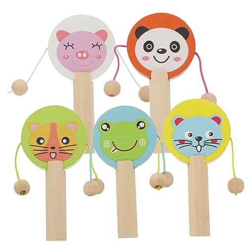 CIYODO 5 Stück Rassel Musikinstrument Rätselkindspielzeug Spielzeuginstrument Musikalisches Babyspielzeug hölzern CIYODO 5 Stück Rassel Musikinstrument Rätselkindspielzeug Spielzeuginstrument Musikalisches Babyspielzeug hölzern von CIYODO