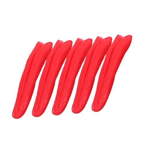 CIYODO 5 Stück Realistische Rote Lange Requisit Dehnbar Lebensecht Leichte Handhabung Lebendige Farbe für Halloween Bühnenauftritte Streiche Cosplay für Erwachsene CIYODO 5 Stück Realistische Rote Lange Requisit Dehnbar Lebensecht Leichte Handhabung Lebendige Farbe für Halloween Bühnenauftritte Streiche Cosplay für Erwachsene von CIYODO
