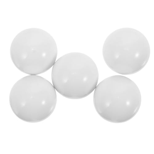 CIYODO 5 Stück Roulette Spiel Perlen Weiße Kugeln für Roulette Räder Drehbare Runde Spielkugeln Zubehör für Spielspaß und Ersatz von CIYODO