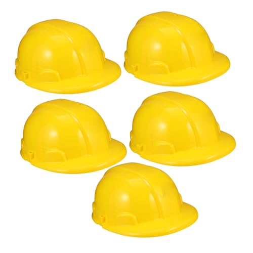 CIYODO 5 Stück Teiliges Bauhelm Kunststoff Sicherheitshelm für Verkleidung Partyzubehör für Langlebig und Sicher für Halloween und Themenpartys von CIYODO