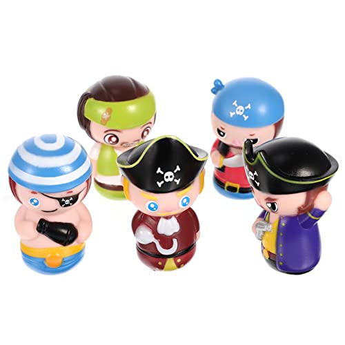 CIYODO 5 Stück Teiliges Cartoon Fingerpuppen Piratendesign Party Mitgebsel Kreative Handpuppen für Kindergeburtstag Eltern Junge Mädchen von CIYODO