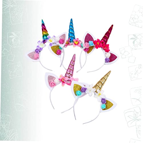 CIYODO 5 Stück Teiliges Einhorn Haarband für Mädchen Buntes Blumen Stirnband Leichtes Party Performance Haarzubehör Geeignet für Kinderkostüme und Festliche Anlässe CIYODO 5 Stück Teiliges Einhorn Haarband für Mädchen Buntes Blumen Stirnband Leichtes Party Performance Haarzubehör Geeignet für Kinderkostüme und Festliche Anlässe von CIYODO