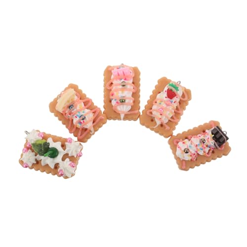 CIYODO 5 Stück Teiliges Keks-spielset aus Kindersicherem PVC Realistische Doppellagige Keksmodelle mit Sahne und Frucht Detailgetreue Simulation für DIY Puppenhäuser Partydekoration und CIYODO 5 Stück Teiliges Keks-spielset aus Kindersicherem PVC Realistische Doppellagige Keksmodelle mit Sahne und Frucht Detailgetreue Simulation für DIY Puppenhäuser Partydekoration und von CIYODO