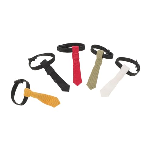 CIYODO 5 Stück Teiliges Miniatur Bjd Puppen Krawatten Leichte Flexible Baumwoll-Neckwear Vielseitig Passend für DIY Puppenkostüme für Puppenhaus Dekoration und Rollenspiele CIYODO 5 Stück Teiliges Miniatur Bjd Puppen Krawatten Leichte Flexible Baumwoll-Neckwear Vielseitig Passend für DIY Puppenkostüme für Puppenhaus Dekoration und Rollenspiele von CIYODO