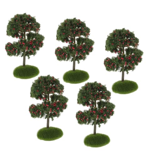 CIYODO 5stücke Simulationsbaum Miniatur-gartenset Baummodell Aus Kunststoff Für Sandtischmodell Und Modellbahnlandschaft Realistische Miniatur-baumdekor CIYODO 5stücke Simulationsbaum Miniatur-gartenset Baummodell Aus Kunststoff Für Sandtischmodell Und Modellbahnlandschaft Realistische Miniatur-baumdekor von CIYODO