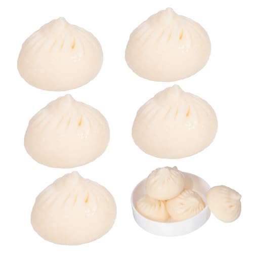 CIYODO 5 Stück Teiliges PVC Steamed Bun Modell Realistische Künstliche Chinesische Brötchen für Fotografie Dekoration Langlebiges Küchen für Kreative Inszenierungen und Präsentationen CIYODO 5 Stück Teiliges PVC Steamed Bun Modell Realistische Künstliche Chinesische Brötchen für Fotografie Dekoration Langlebiges Küchen für Kreative Inszenierungen und Präsentationen von CIYODO
