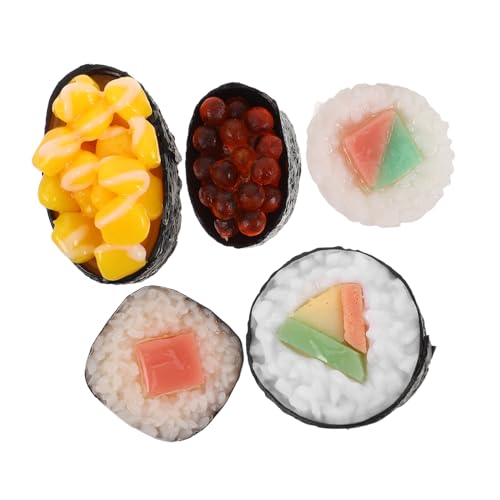 CIYODO 5 Stück Teiliges Sushi Modell Realistische Künstliche Dekorationen Lebensnahe Japanische Sushi Nachbildung für Fotografie Restaurant und Party dekor CIYODO 5 Stück Teiliges Sushi Modell Realistische Künstliche Dekorationen Lebensnahe Japanische Sushi Nachbildung für Fotografie Restaurant und Party dekor von CIYODO