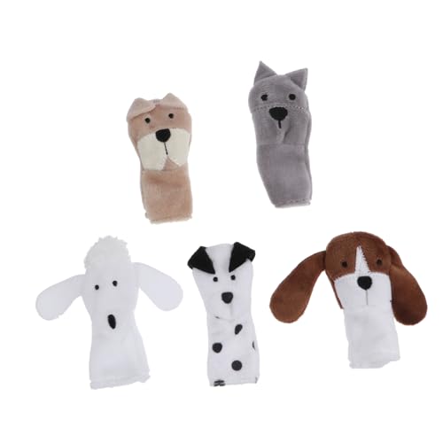 CIYODO 5 Stück Tier Fingerpuppen Kleinkind Babyspielzeug Fingerpuppen Fingerpuppen Für Mini Fingerpuppen Fingerspielzeug Cartoon Puppen Interaktives Fingerspielzeug Pp von CIYODO