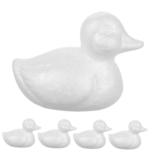 CIYODO 5 Stück Weiße Schaum Ducks für DIY Bastelprojekte Ente Formen für Hochzeiten Valentinstag Weihnachten und Kreative Bastelideen CIYODO 5 Stück Weiße Schaum Ducks für DIY Bastelprojekte Ente Formen für Hochzeiten Valentinstag Weihnachten und Kreative Bastelideen von CIYODO