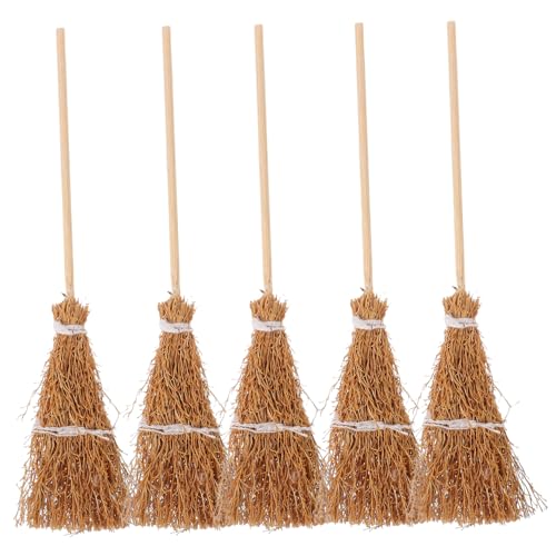 CIYODO 5 Stück Zubehör Für Puppenhäuser Miniatur Gefälscht Winzig Bürste Stroh 1:12 Puppenhausbesen Mini-Besen Klein Puppenhauszubehör Fegen Künstlich Dekoration Vegetation Braun CIYODO 5 Stück Zubehör Für Puppenhäuser Miniatur Gefälscht Winzig Bürste Stroh 1:12 Puppenhausbesen Mini-Besen Klein Puppenhauszubehör Fegen Künstlich Dekoration Vegetation Braun von CIYODO