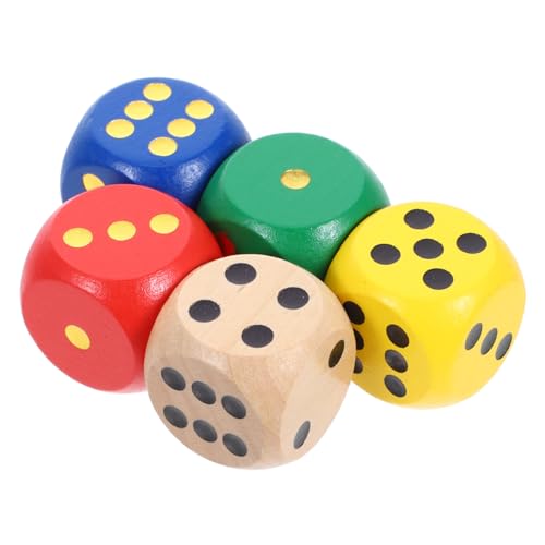 CIYODO 5 Stücke Würfel Party Favors Geburtstag Party Spiele Holz CIYODO 5 Stücke Würfel Party Favors Geburtstag Party Spiele Holz von CIYODO