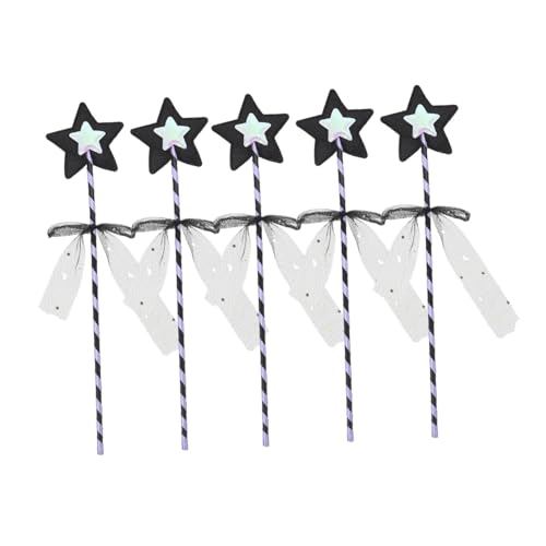 CIYODO 5 Stücke Zauberstab Fairy Wand Costume spielsachen für kinderknallzeug Feenstab LED-Seidenfee mit Glocke Feenhaftes Party-Fee-Stäbchen- Filzstoff CIYODO 5 Stücke Zauberstab Fairy Wand Costume spielsachen für kinderknallzeug Feenstab LED-Seidenfee mit Glocke Feenhaftes Party-Fee-Stäbchen- Filzstoff von CIYODO