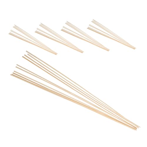 CIYODO 50 Stück Bambusstäbe Leicht Flexibel Stabiles DIY Winddrachen Bastelmaterial Naturholz für Modellbau und Laternenherstellung von CIYODO