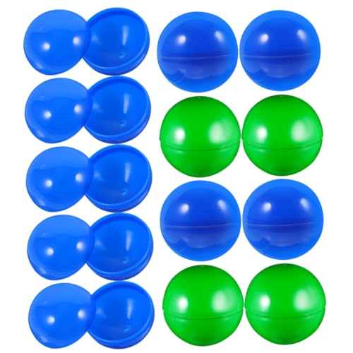 CIYODO 50 Stück Bunte Offene PVC Lotteriekugeln zum Befüllen Leichte Langlebige Tombola und Partyspielbälle Vielseitig für Dekoration Gewinnziehung und Unterhaltungsspiele von CIYODO