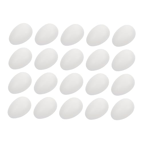 CIYODO 50 Stück Dekorativer Anhänger Selber Machen Eier Selber Machen Gefälschte Eierhälften Mini Eier Dekorieren Malerei Lackierbar Fälschung Groß Weiß Plastik CIYODO 50 Stück Dekorativer Anhänger Selber Machen Eier Selber Machen Gefälschte Eierhälften Mini Eier Dekorieren Malerei Lackierbar Fälschung Groß Weiß Plastik von CIYODO