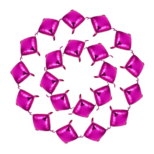 CIYODO 50 Stück Folienballons mit Quadratische Ballondekoration für Partys Hintergrunddekoration für Geburtstagsfeiern und Andere Anlässe Sicher und Langlebig von CIYODO