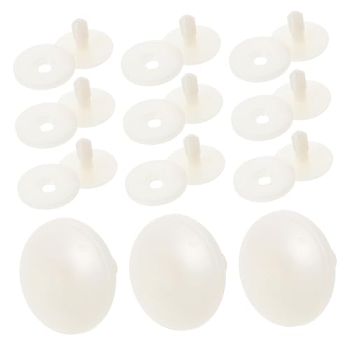 CIYODO 50 Stück Gemeinsames Puppenzubehör Puppenhauszubehör -Sicherheitsgelenke Gelenke tragen DIY-Bastelverbindungen handgefertigte Bärenhandwerksgelenke Plastik Weiß CIYODO 50 Stück Gemeinsames Puppenzubehör Puppenhauszubehör -Sicherheitsgelenke Gelenke tragen DIY-Bastelverbindungen handgefertigte Bärenhandwerksgelenke Plastik Weiß von CIYODO