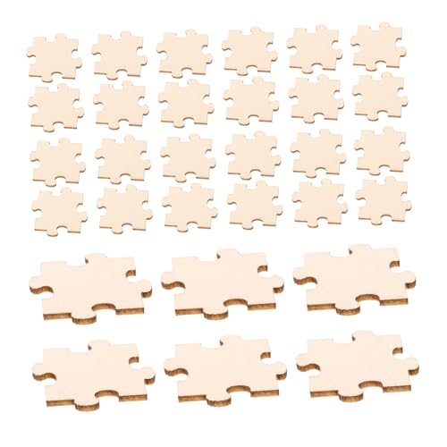 CIYODO 50 Stück Holz Puzzle Teile zum Selbstgestalten Puzzles für Kreative DIY Projekte Große Holzstücke für Basteln und Dekoration CIYODO 50 Stück Holz Puzzle Teile zum Selbstgestalten Puzzles für Kreative DIY Projekte Große Holzstücke für Basteln und Dekoration von CIYODO