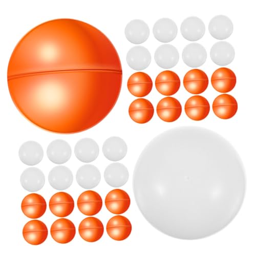 CIYODO 50 Stück Lotteriekugeln Kunststoff Öffnbar Raffle Balls Spielbälle Bunte Hohlkugeln für Tombola Party Dekoration Überraschungsball von CIYODO