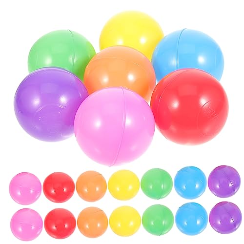 CIYODO 50 Stück Meeresball farbige Bällebadbälle Schwimmbad farbige Meeresbälle Ozeanbälle für Kleinkinder Bälle für Bällebad Ballgrubenkugeln farbiges Kugelspielzeug Plastik von CIYODO