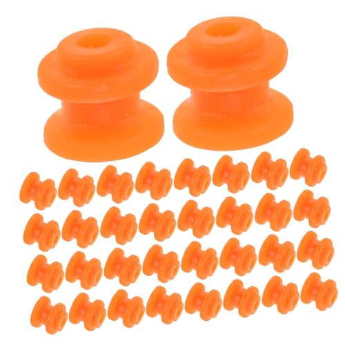 CIYODO 50 Stück Mini Pulley Gear Kunststoff Riemenscheiben für Rc Präzise Zahnräder für Mechanische Projekte und Modellbau Orange Zubehör für Kreative Bastelideen von CIYODO