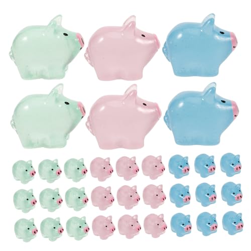 CIYODO 50 Stück Miniatur Schwein Figuren aus Harz Leuchtend im Dunkeln Realistische Piggy Deko für Puppenhaus Garten Auto Vielseitige Kleine Schweine Ornamente CIYODO 50 Stück Miniatur Schwein Figuren aus Harz Leuchtend im Dunkeln Realistische Piggy Deko für Puppenhaus Garten Auto Vielseitige Kleine Schweine Ornamente von CIYODO