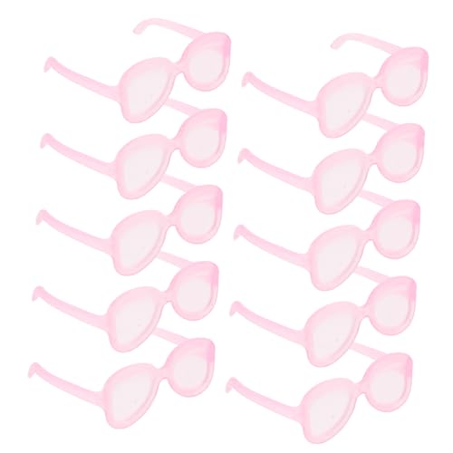 CIYODO 50 Stück Teiliges Mini Puppenhaus Sonnenbrillen aus Kunststoff Puppenbrillen für DIY Bastelprojekte Farbige Puppenaccessoires zum Ankleiden und Dekorieren von CIYODO