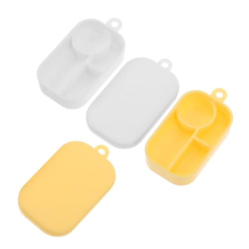 CIYODO 50 Stück Teiliges Miniatur Lunchbox mit Fächern Leichte und Tragbare Kleine Lebensmittelbehälter DIY für Simulierte Essensbox für Puppenhaus Küche von CIYODO