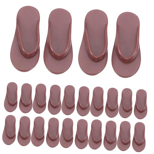 CIYODO 50 Stück Teiliges Miniatur-Strand-flip-Flops aus Realistische Sandalen für Puppen Puppenhaus Zubehör Stylische Sommerschuhe für Dress-up und Urlaubsspiel von CIYODO