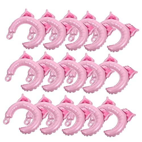 CIYODO 50 Stück Tierballons Dekorationen Aufblasbares Haarband Nummer Tiere Tierstirnband Ballon Aufblasbare Tierstirnbänder Für Ballon Cartoon Aluminiumfolie Rosa von CIYODO