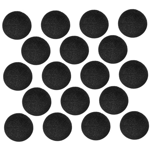 CIYODO 50Stücke Clownnasen Schwarze Clownnasen für Karneval Halloween Kostümbälle und Partys für Erwachsene Einfach Anzubringen und Langlebig von CIYODO