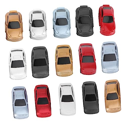 CIYODO 50 Stück Mini-modellautos 1:87 Ausgestellte Modellautos Bemalte Modellautos Tischmodelle Für Layout-Dekoration Und Spiele von CIYODO