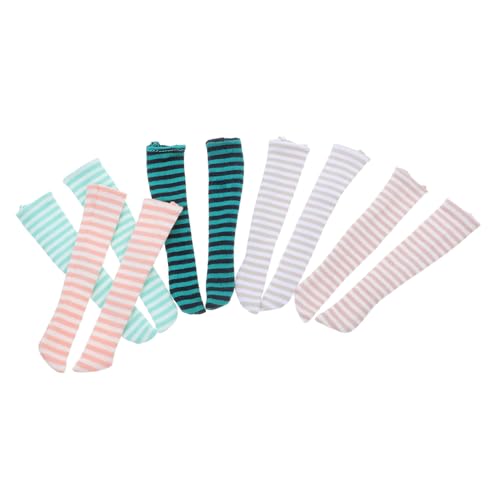 CIYODO 5Paare Babypuppensocken für Puppen Gestreifte Kniestrümpfe aus Atmungsaktivem Vielseitig Kombinierbar Geeignet für Puppen Perfektes Zubehör für Weihnachten CIYODO 5Paare Babypuppensocken für Puppen Gestreifte Kniestrümpfe aus Atmungsaktivem Vielseitig Kombinierbar Geeignet für Puppen Perfektes Zubehör für Weihnachten von CIYODO