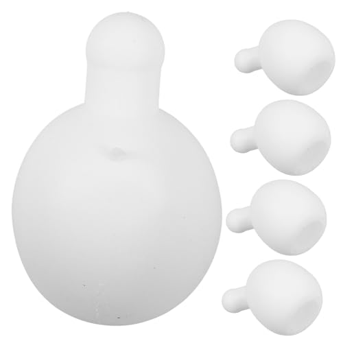 CIYODO 5St Blasenblasende Puppe einfacher Schlauch Handballonpumpe dekompressionsspielzeug Gummiball austauschbare Quetschspielzeugblasen Innenball-Ersatz für Quetschspielzeug Weiß von CIYODO