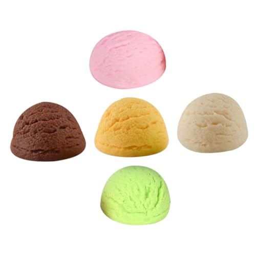 CIYODO 5Stücke Lebensechte Eiskugeln Realistische Eiskugelmodelle für Partyzubehör und Dekoration Wiederverwendbare Requisiten zur Schau Stellen für Desserts und Ausstellungen CIYODO 5Stücke Lebensechte Eiskugeln Realistische Eiskugelmodelle für Partyzubehör und Dekoration Wiederverwendbare Requisiten zur Schau Stellen für Desserts und Ausstellungen von CIYODO