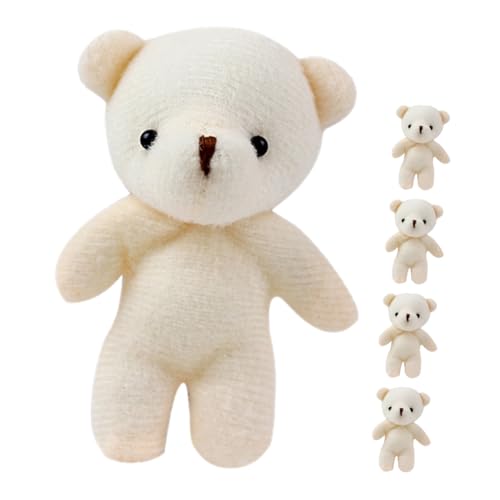 CIYODO 5Stücke Plüschtier Anhänger Kleine Ausgestopfte Bärenpuppen aus Tragbar und Langlebig für DIY Handwerk Süße Dekoration und von CIYODO