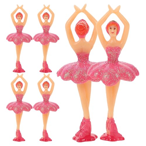 CIYODO 6 Balletttänzer-Figuren: Ballerina-Spieluhr-Puppen, tanzende Mädchen-Ballerina-Figur für Kinder, Heimdekoration, Geburtstagsparty, Tischdekoration CIYODO 6 Balletttänzer-Figuren: Ballerina-Spieluhr-Puppen, tanzende Mädchen-Ballerina-Figur für Kinder, Heimdekoration, Geburtstagsparty, Tischdekoration von CIYODO