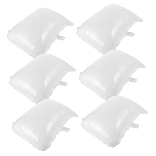 CIYODO Weiß Rechteckige Beschreibbare Ballons Für Hochzeit Party Deko 6 Stück Leere Aluminiumfolien-box-luftballons Für Abschlussfeier Geburtstag Verlobung von CIYODO