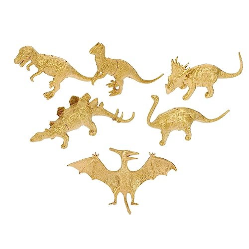 CIYODO 6 Stück Dinosaurier-Modell-Ornamente Goldener Dinosaurier Dinosaurierspielzeug Mädchen Goldene Dinosaurier Lebendiges Dinosaurierhandwerk Dinosaurierfiguren Plastik CIYODO 6 Stück Dinosaurier-Modell-Ornamente Goldener Dinosaurier Dinosaurierspielzeug Mädchen Goldene Dinosaurier Lebendiges Dinosaurierhandwerk Dinosaurierfiguren Plastik von CIYODO