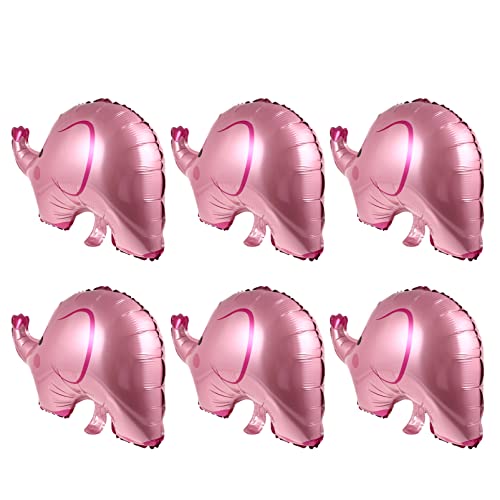 CIYODO 6 Stück Elefantenballon Dekoration Rosa Geburtstagsfeier Glücklich Partyballons Geburtstagsballons aus Folie Luftballons für den Abschlussball Aluminiumfolie CIYODO 6 Stück Elefantenballon Dekoration Rosa Geburtstagsfeier Glücklich Partyballons Geburtstagsballons aus Folie Luftballons für den Abschlussball Aluminiumfolie von CIYODO