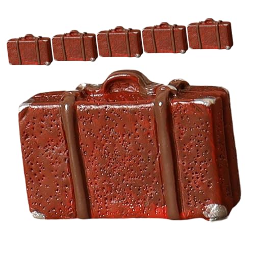 CIYODO 6 Stück Koffer Set aus Resin Teiliges Puppenhaus Zubehör im Vintage Stil für Kreative Spielwelten und Nostalgische Dekoration Perfektes für Puppenhausliebhaber CIYODO 6 Stück Koffer Set aus Resin Teiliges Puppenhaus Zubehör im Vintage Stil für Kreative Spielwelten und Nostalgische Dekoration Perfektes für Puppenhausliebhaber von CIYODO