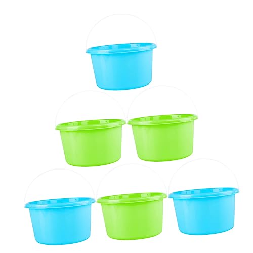 CIYODO 6 Stück Kunststofffass für kinderspielzeug strandspielzeug Hand-on Ability Toy hühner Strandeimer aus Kunststoff für den Strandeimer Plastik CIYODO 6 Stück Kunststofffass für kinderspielzeug strandspielzeug Hand-on Ability Toy hühner Strandeimer aus Kunststoff für den Strandeimer Plastik von CIYODO