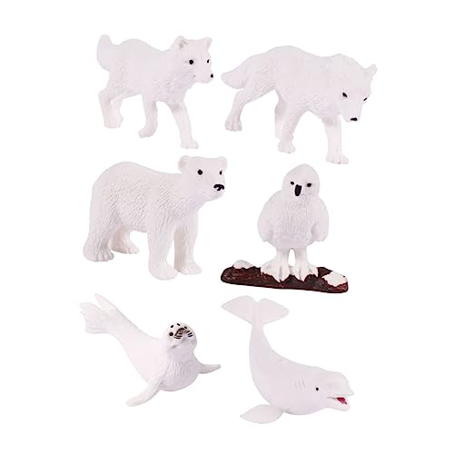 CIYODO 6 Stück Meerestiermodell Meeresfiguren Ozeanmodelle Weiß CIYODO 6 Stück Meerestiermodell Meeresfiguren Ozeanmodelle Weiß von CIYODO