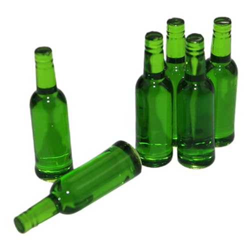 CIYODO 6 Stück Miniatur-Bierflaschen Miniatur-bierflaschenmodelle Mini-hausdekor Realistische Dekorationen Für Puppenhäuser Fotorequisiten Schreibtisch von CIYODO