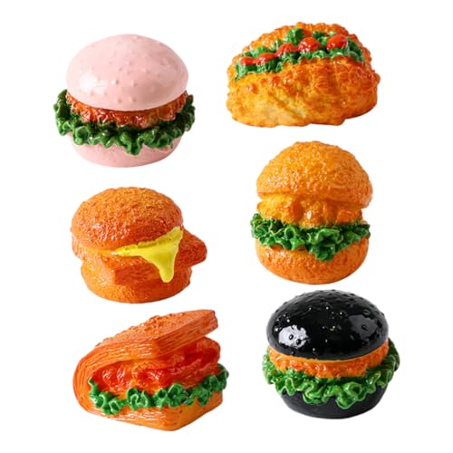 CIYODO 6stücke Miniatur Harz Burger Skulptur Realistische Essensrequisiten Puppenhaus Zubehör Simulation Klein CIYODO 6stücke Miniatur Harz Burger Skulptur Realistische Essensrequisiten Puppenhaus Zubehör Simulation Klein von CIYODO