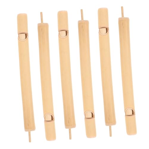 CIYODO 6 Stück Partypfeifen Outdoor Für Kleinkinder Vogelrufflöte Musikvogelflöte Holzzugpfeife Kindervogelruf Minipfeife Outdoor Vogelpfeife Kindervogelpfeife von CIYODO