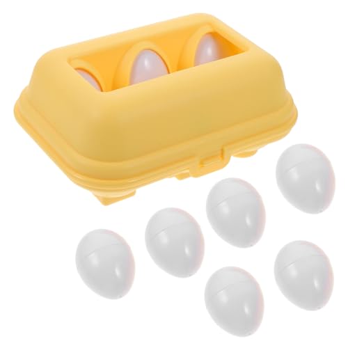 CIYODO 6 Stück Passende Eier für die Früherziehung Formsortierer entwicklung Activity für kinderspielsachen kinderknallzeug passende Eier für Kleinkinder Plastik von CIYODO